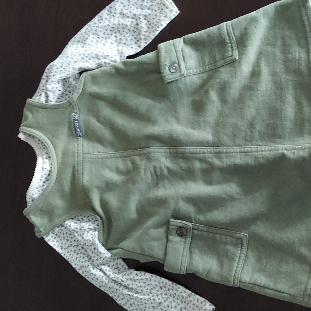 2T Espirit green 2 piece jumper